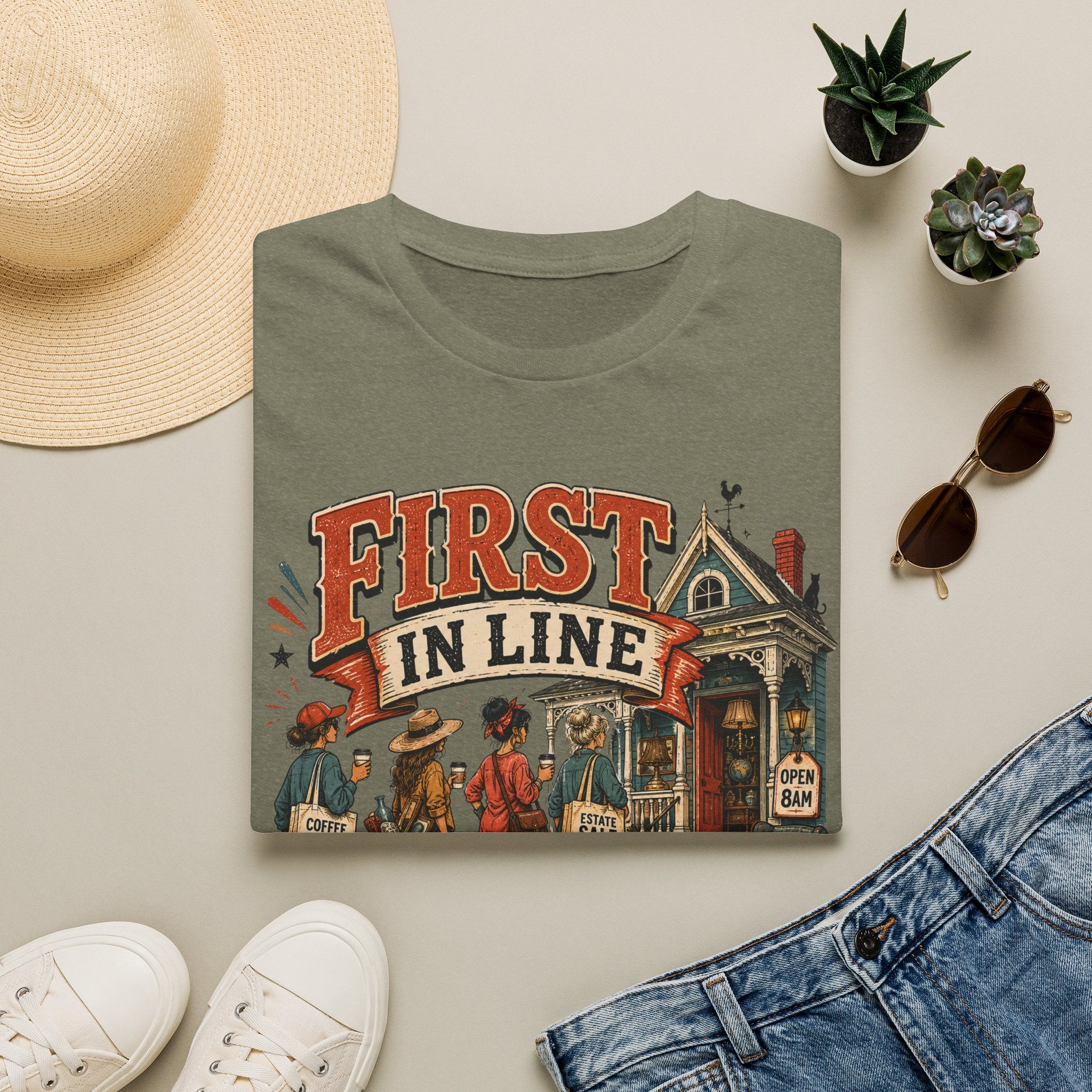 First In Line-Ladies-T-Shirt