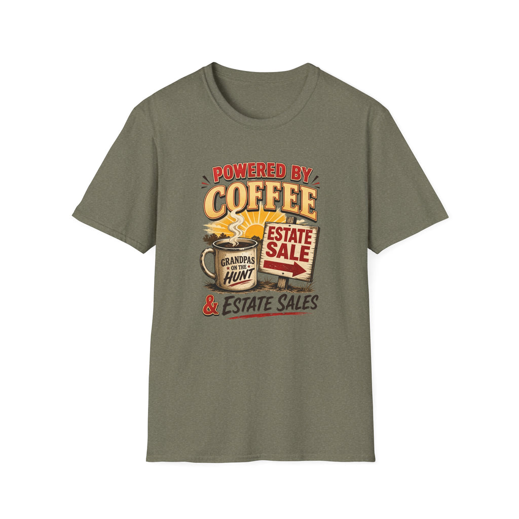 Powered By Coffee & Estate Sales -T-Shirt