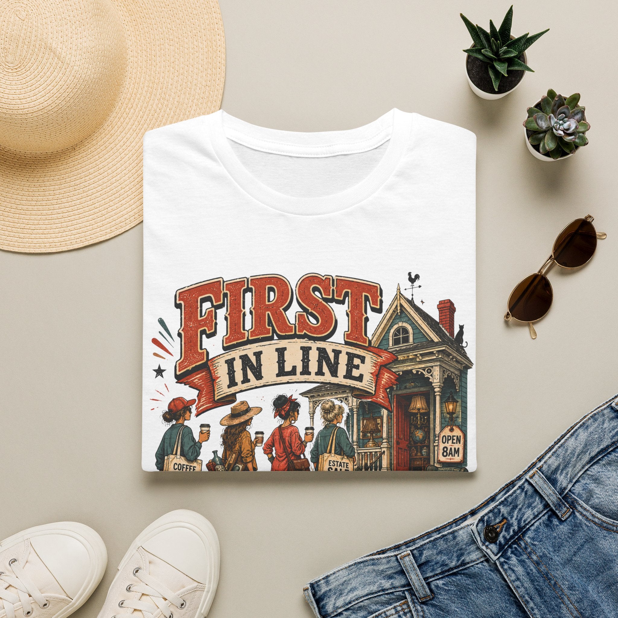 First In Line-Ladies-T-Shirt