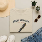 Before Keyboards There Was Cursive-T-Shirt