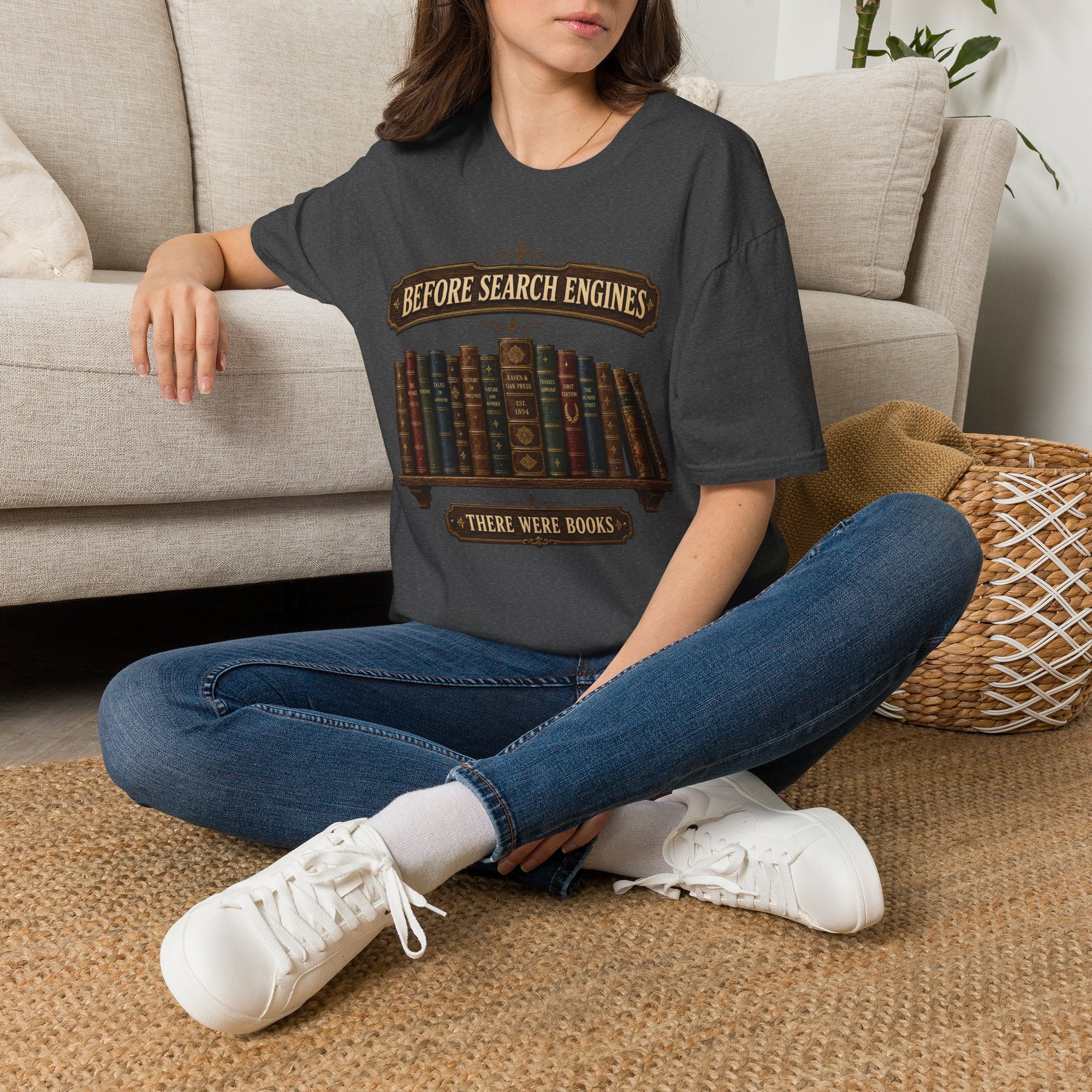 Before Search Engines There Were Books-T-Shirt