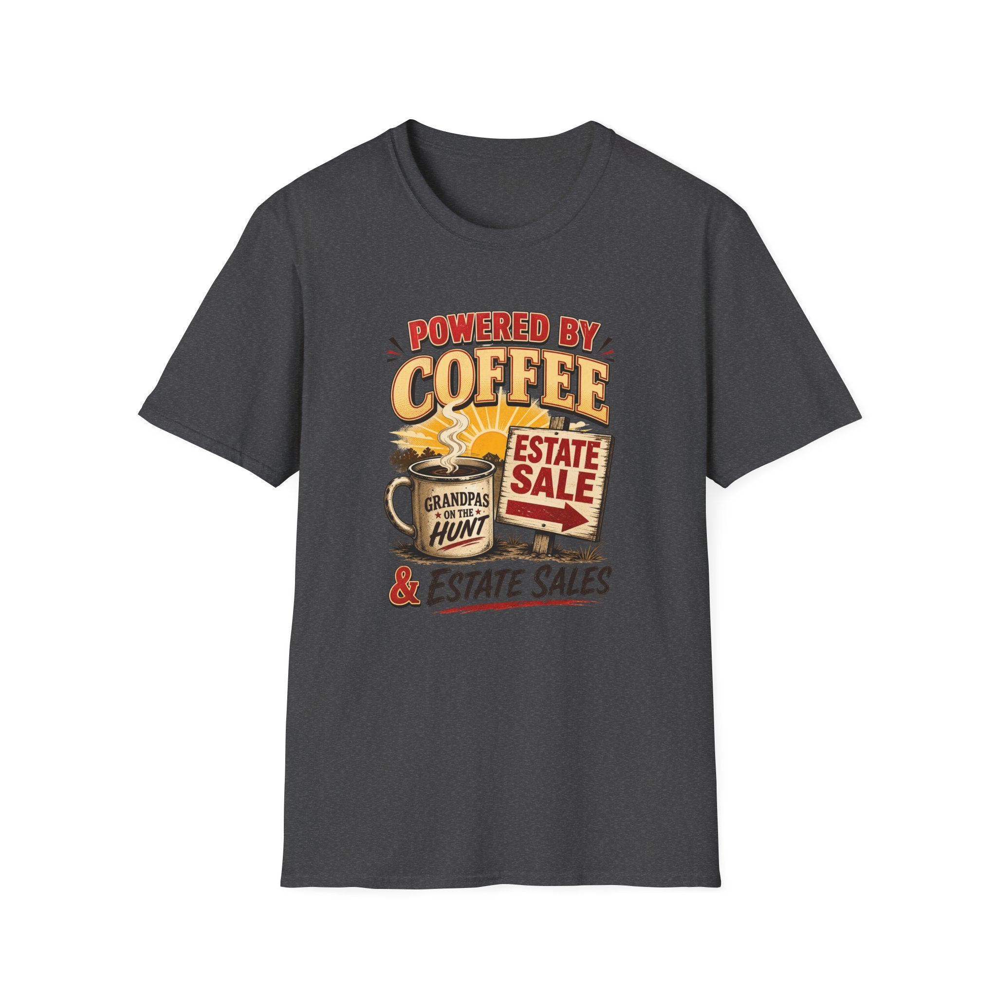 Powered By Coffee & Estate Sales -T-Shirt