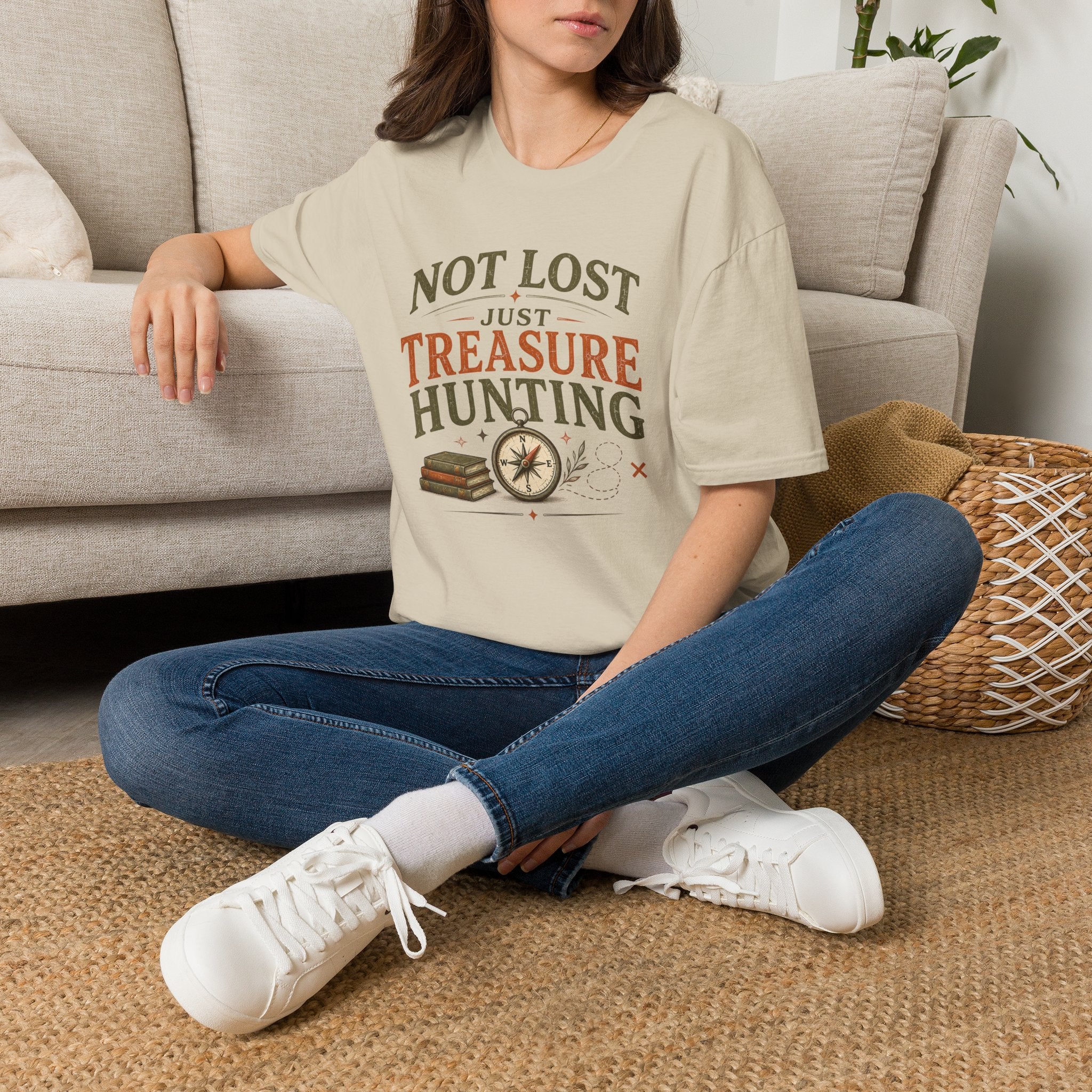 Not Lost Just Treasure Hunting-T-Shirt