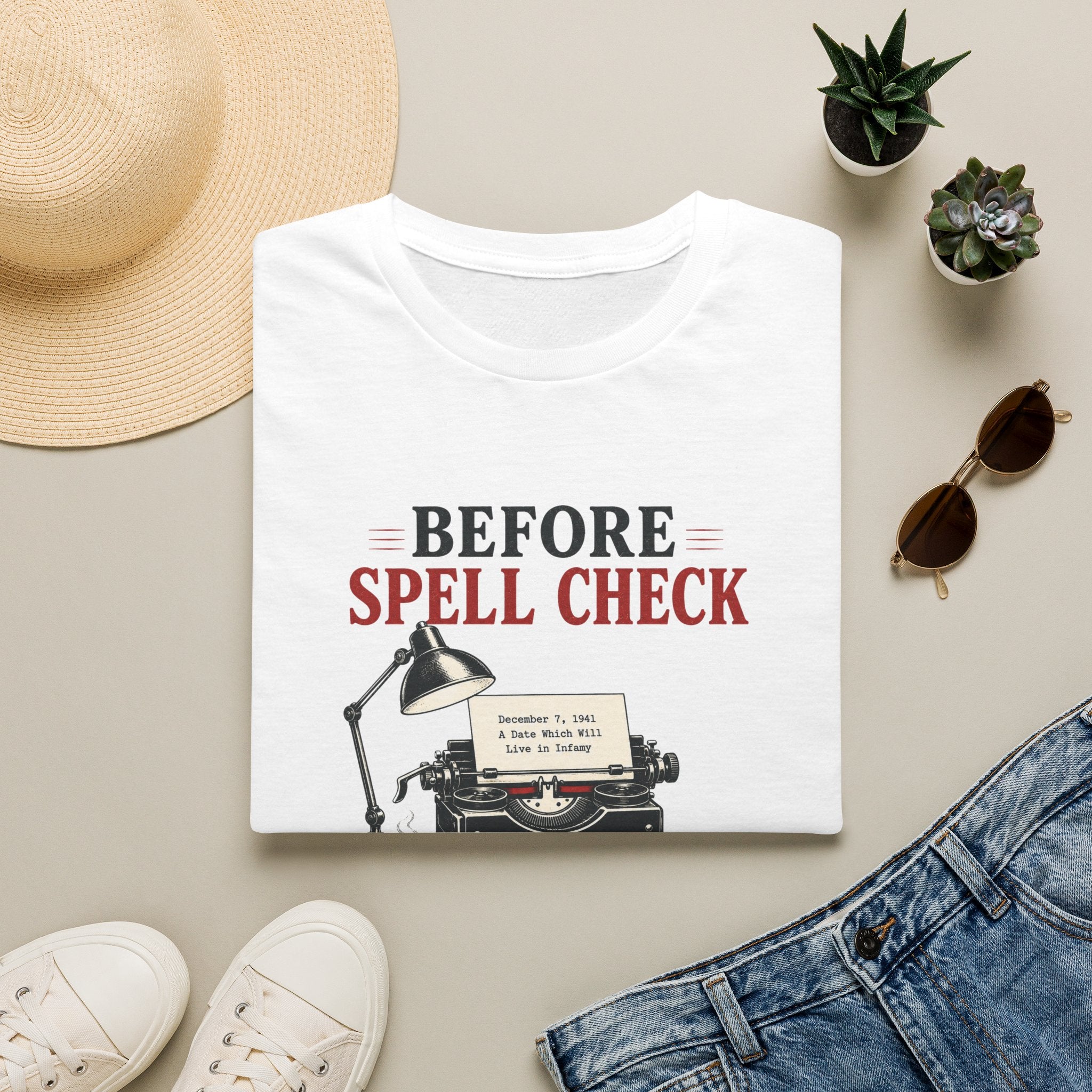 Before Spell Check There Was Thinking-T-Shirt
