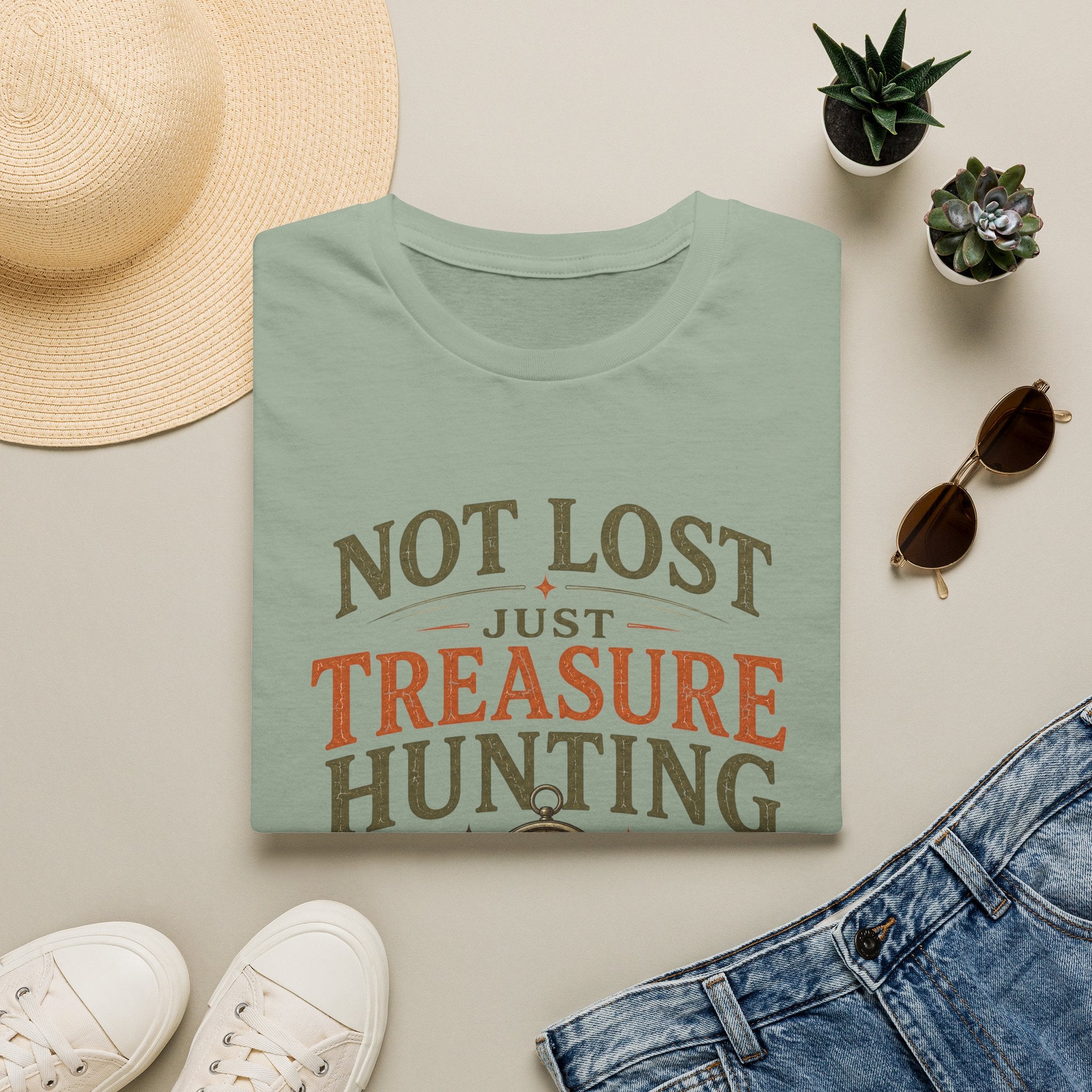 Not Lost Just Treasure Hunting-T-Shirt