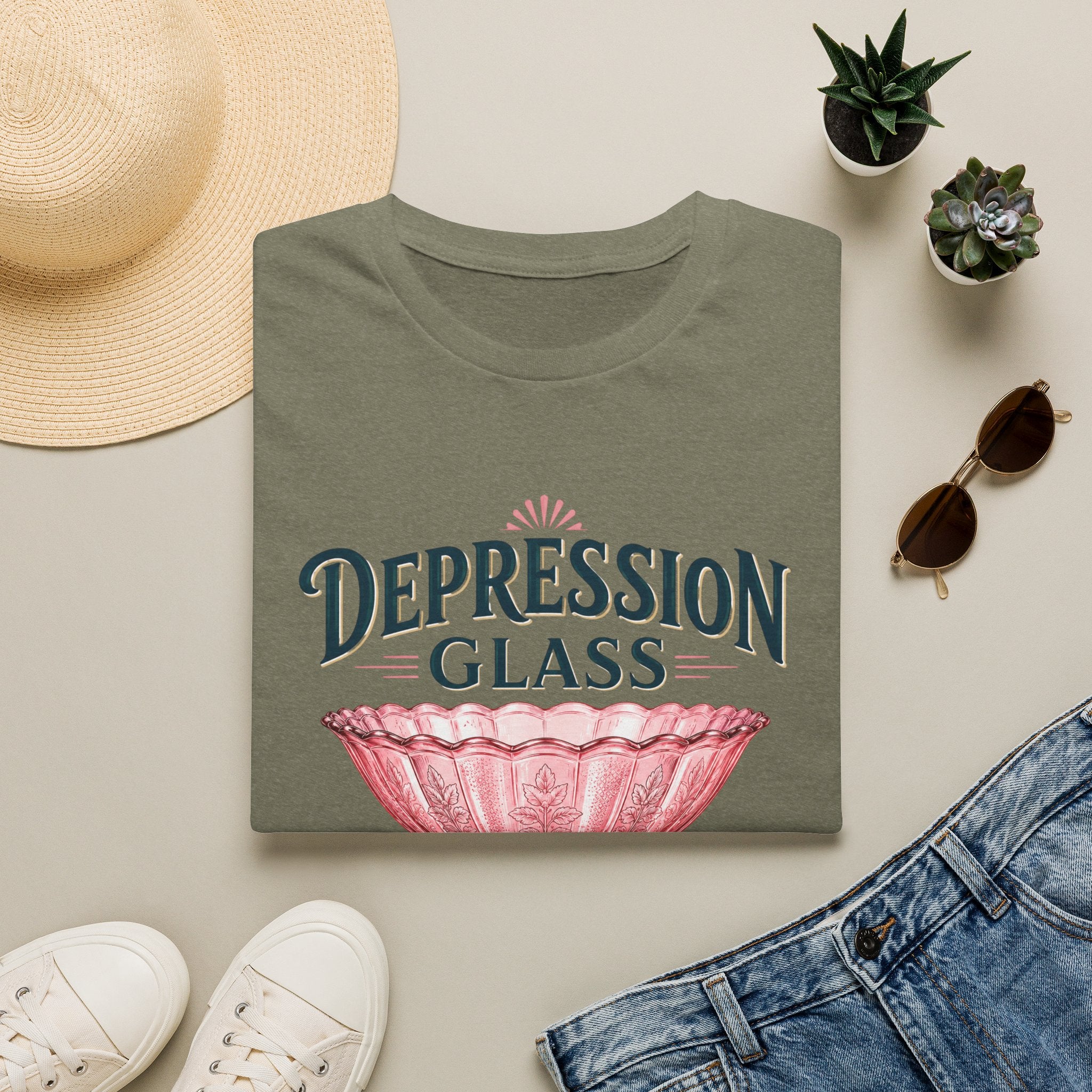 Depression Glass Lifts My Spirits-T-Shirt