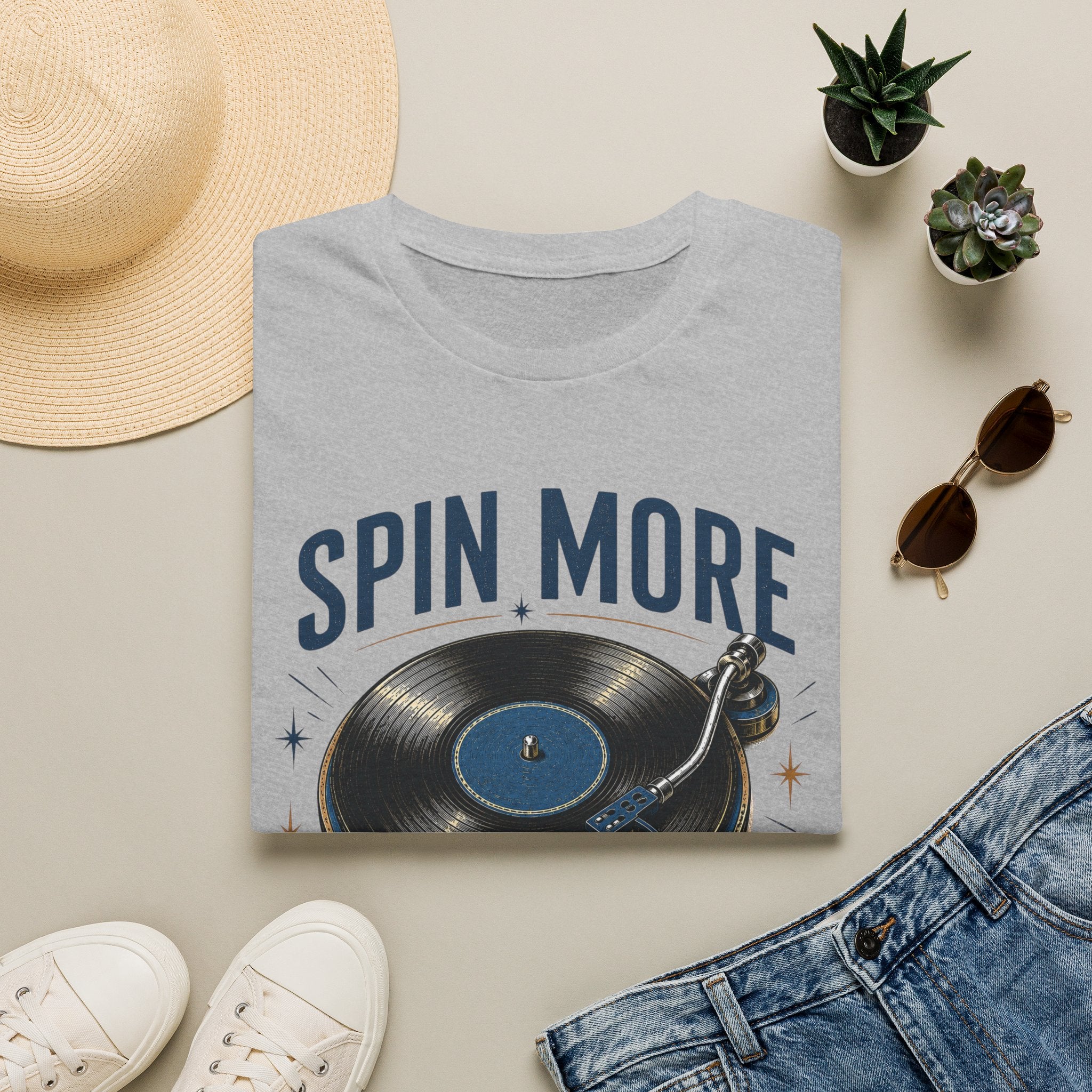 Spin More Scroll Less-T-Shirt