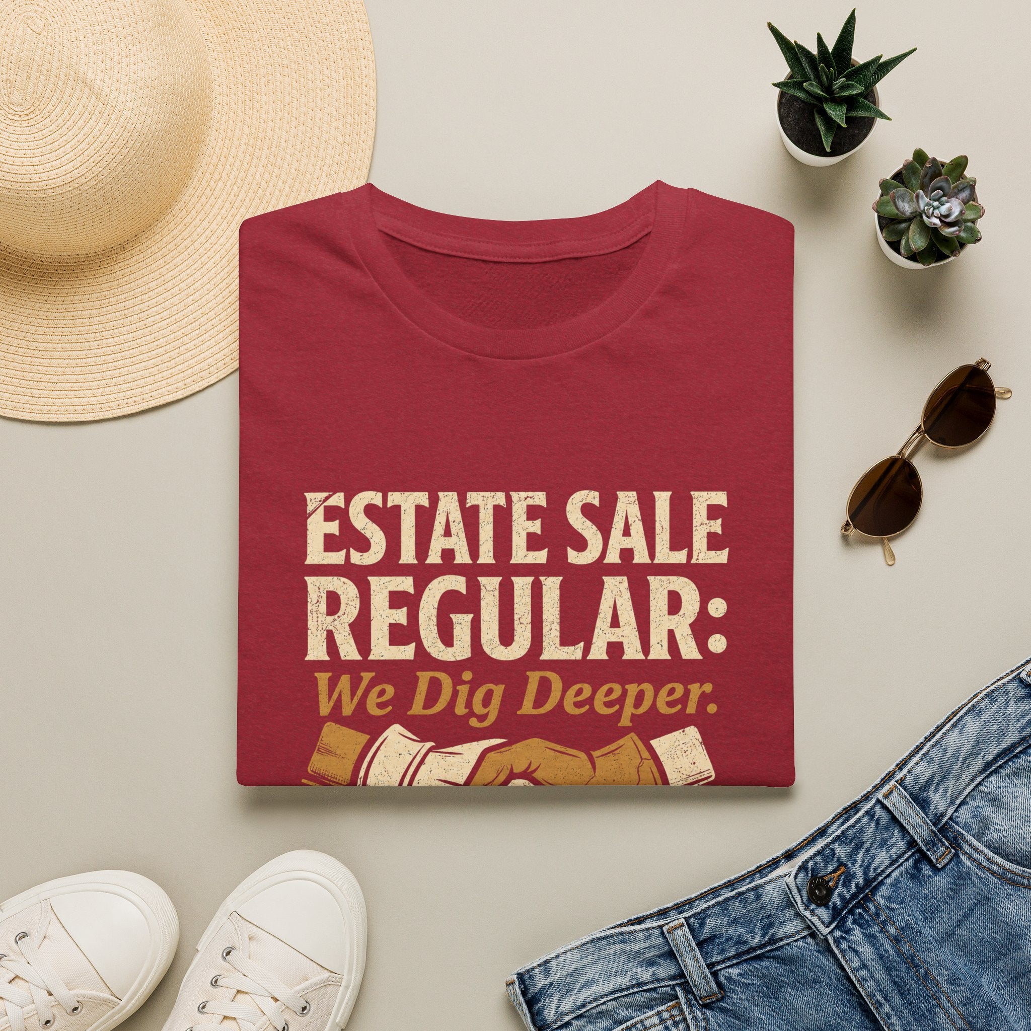 Estate Sale Regular: We Dig Deeper-T-Shirt