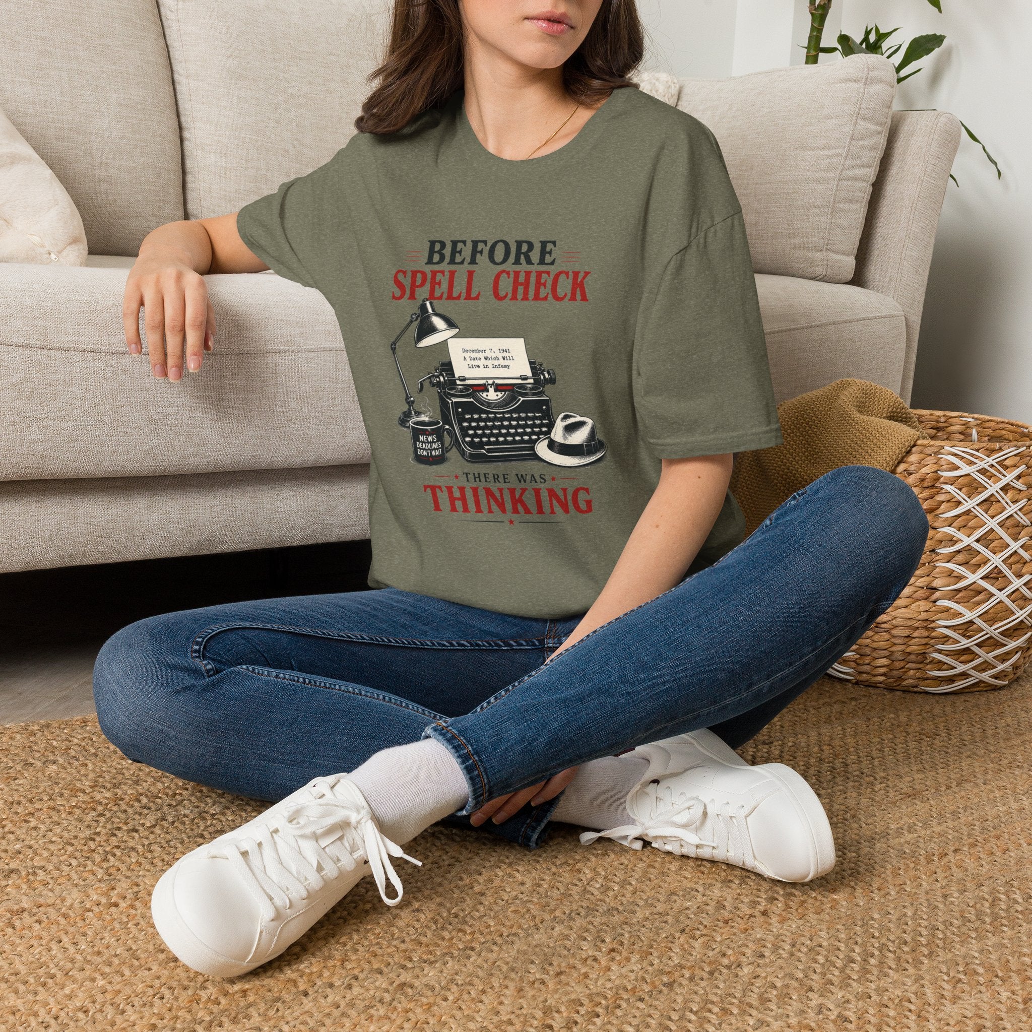 Before Spell Check There Was Thinking-T-Shirt