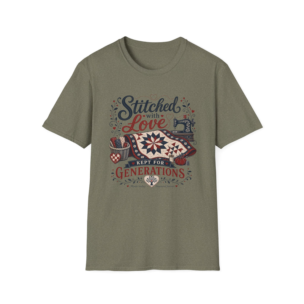 Stitched With Love Kept For Generations-T-Shirt