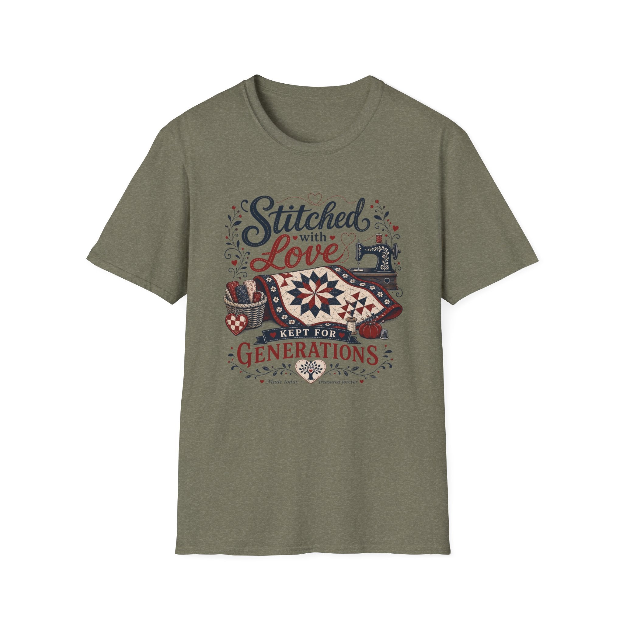 Stitched With Love Kept For Generations-T-Shirt