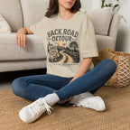 Back Road Detour-BW/Cream-T-Shirt