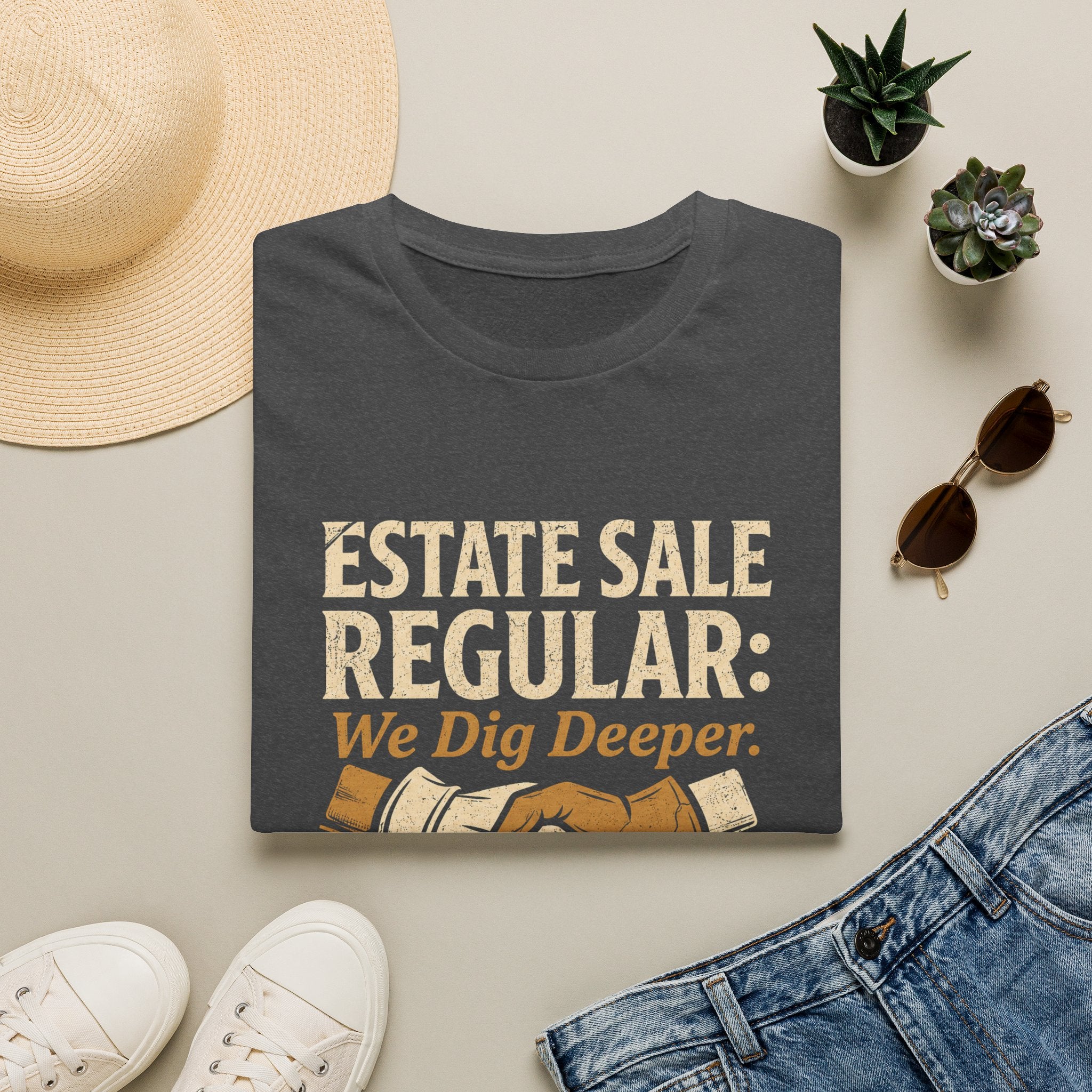 Estate Sale Regular: We Dig Deeper-T-Shirt
