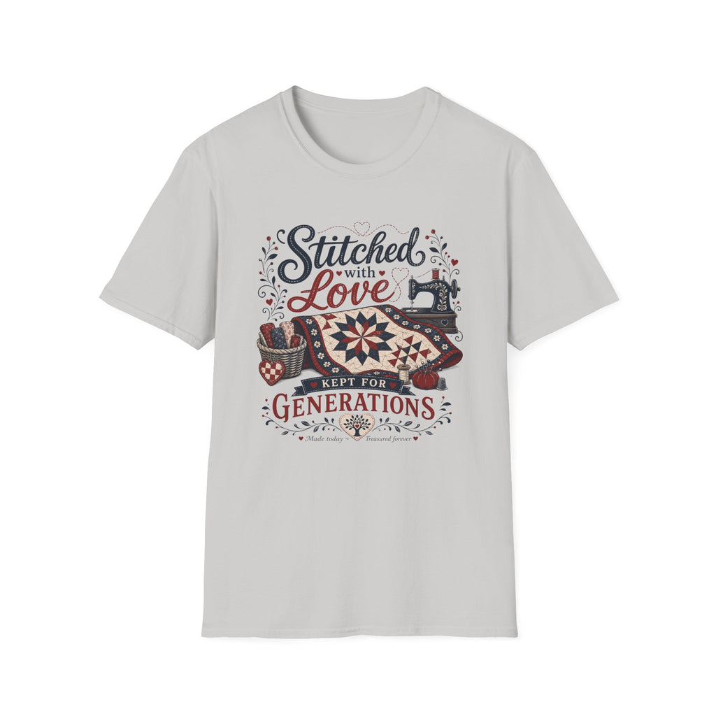 Stitched With Love Kept For Generations-T-Shirt