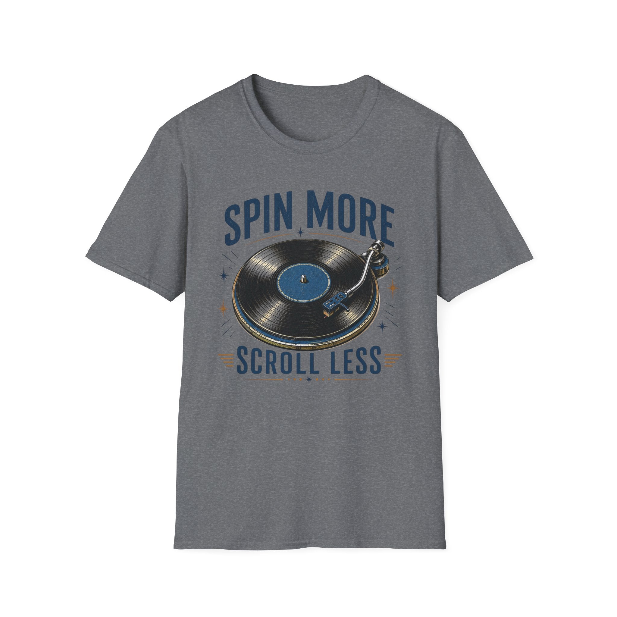 Spin More Scroll Less-T-Shirt