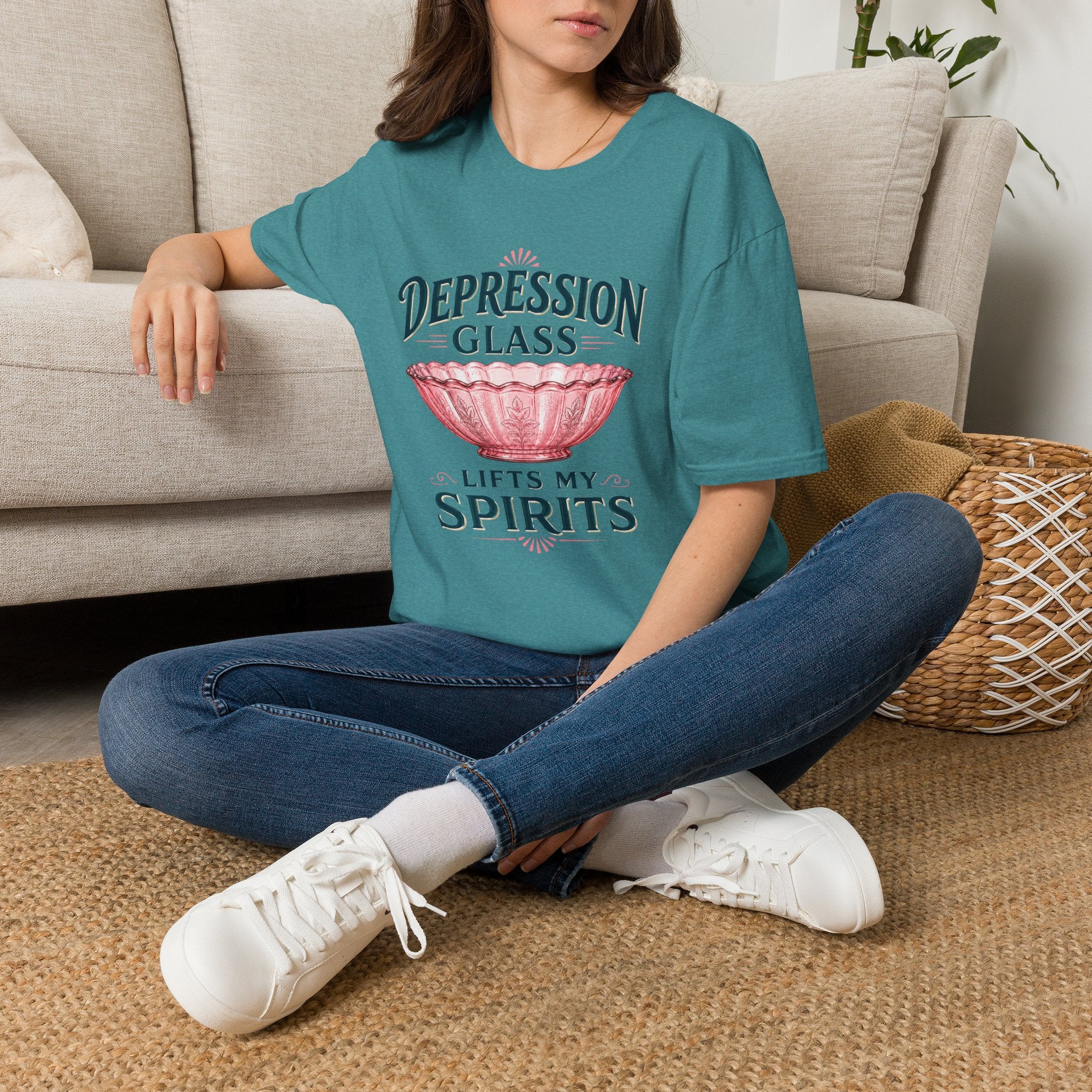Depression Glass Lifts My Spirits-T-Shirt