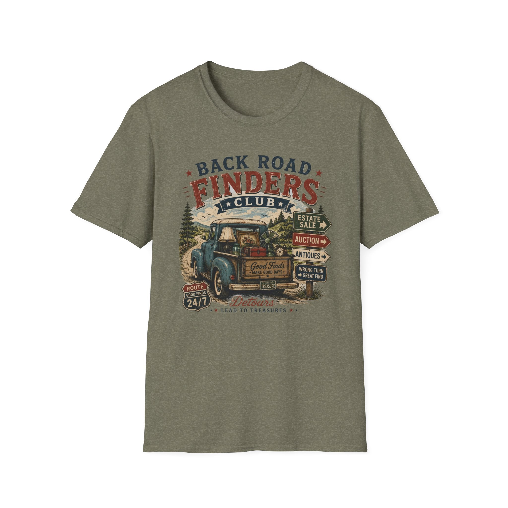 Back Road Finders Club-T-Shirt
