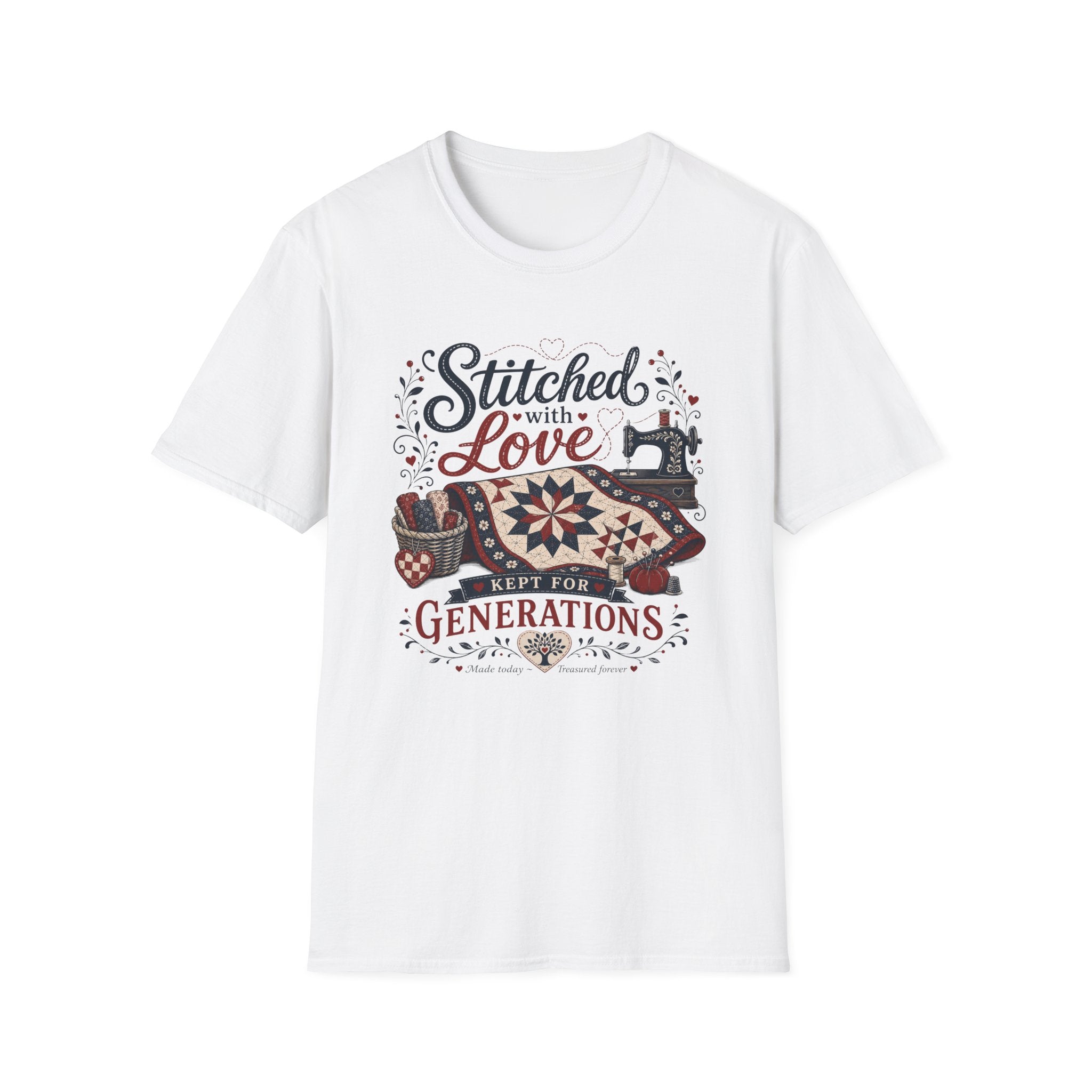 Stitched With Love Kept For Generations-T-Shirt