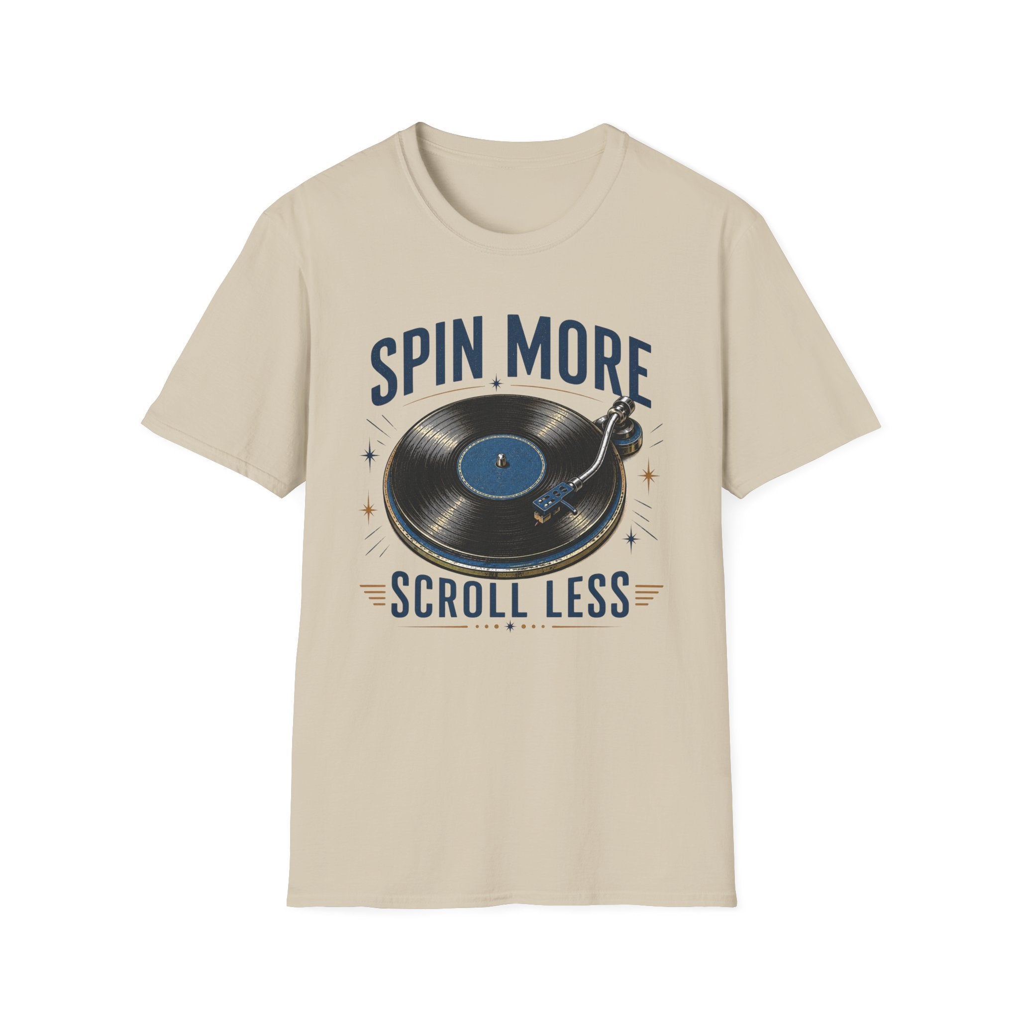 Spin More Scroll Less-T-Shirt