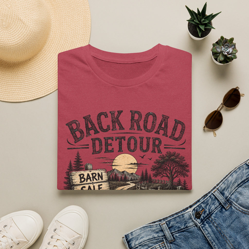 Back Road Detour-BW/Cream-T-Shirt
