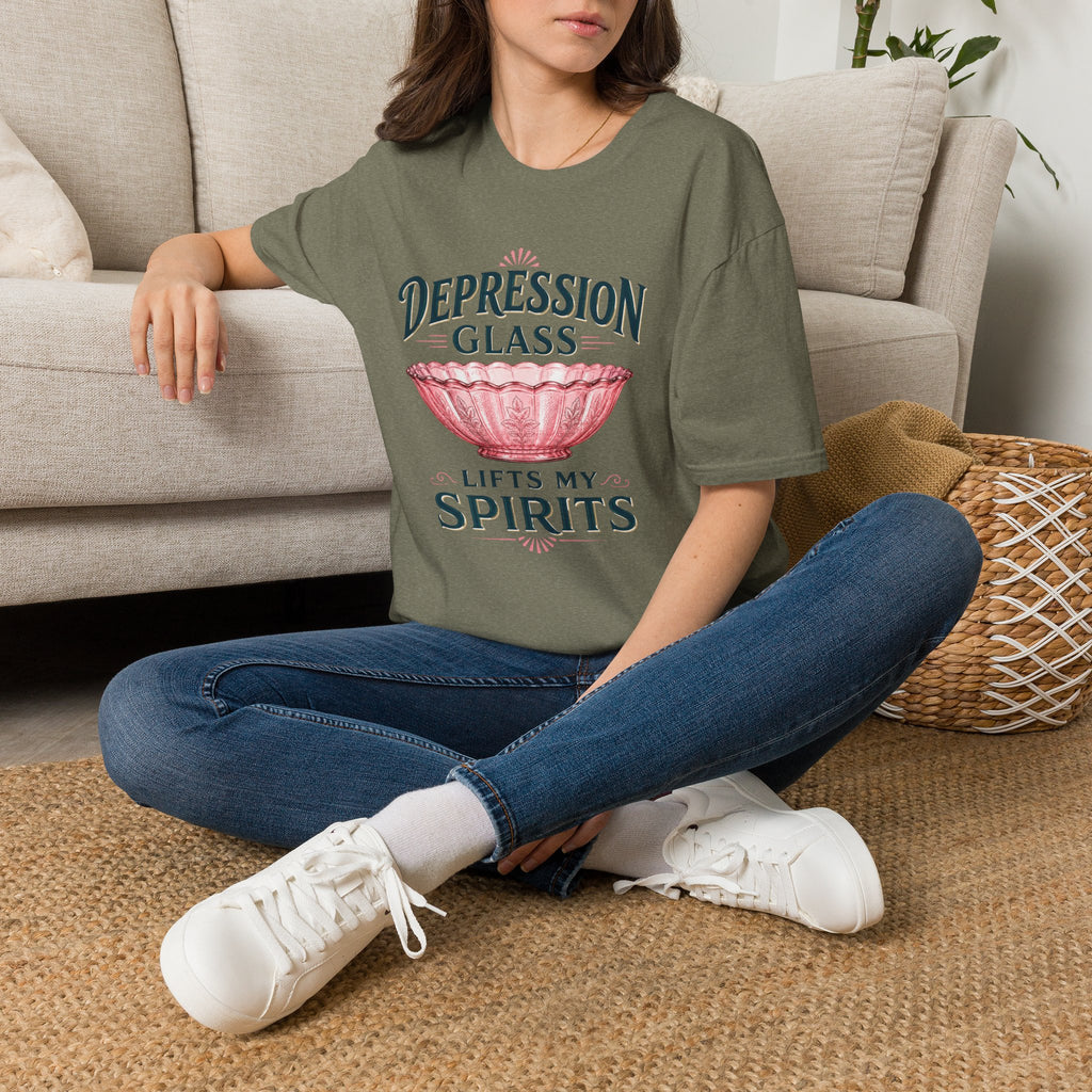 Depression Glass Lifts My Spirits-T-Shirt