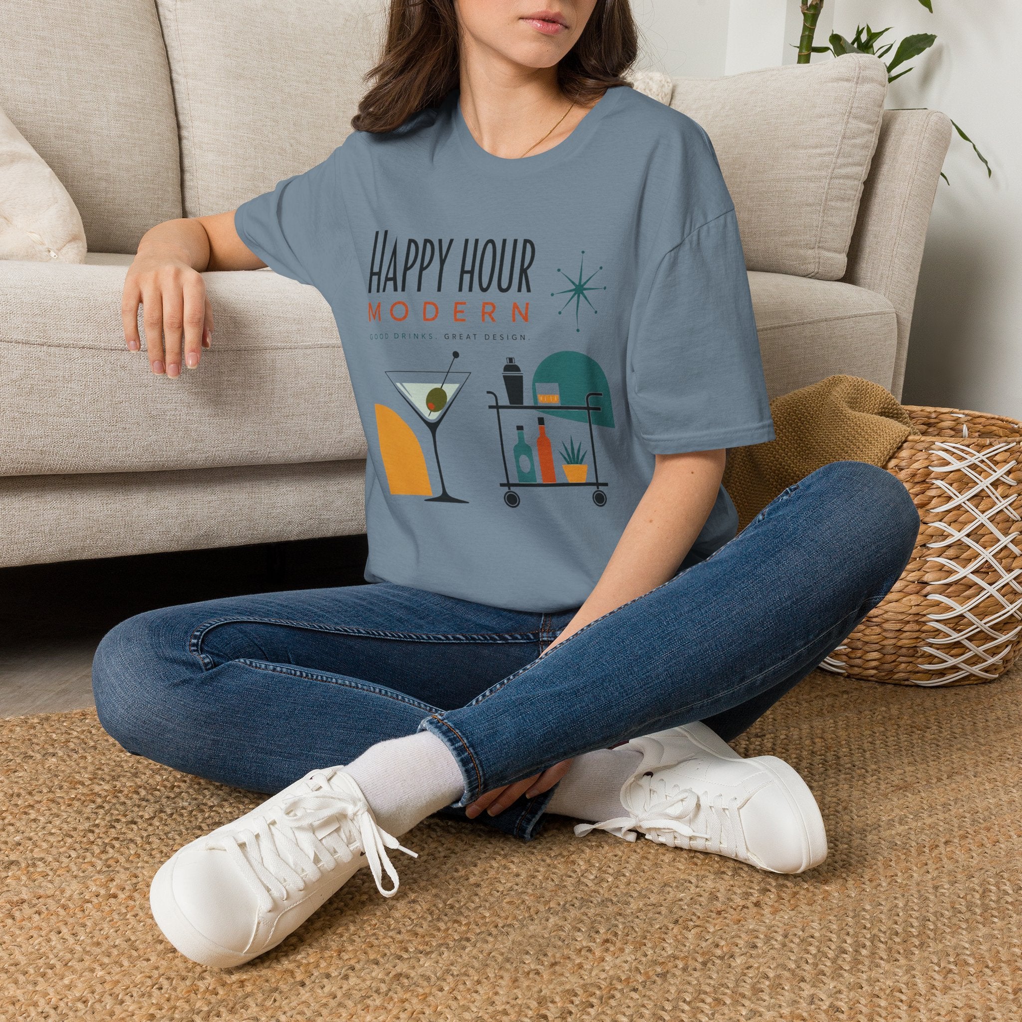 Happy Hour Modern-T-Shirt