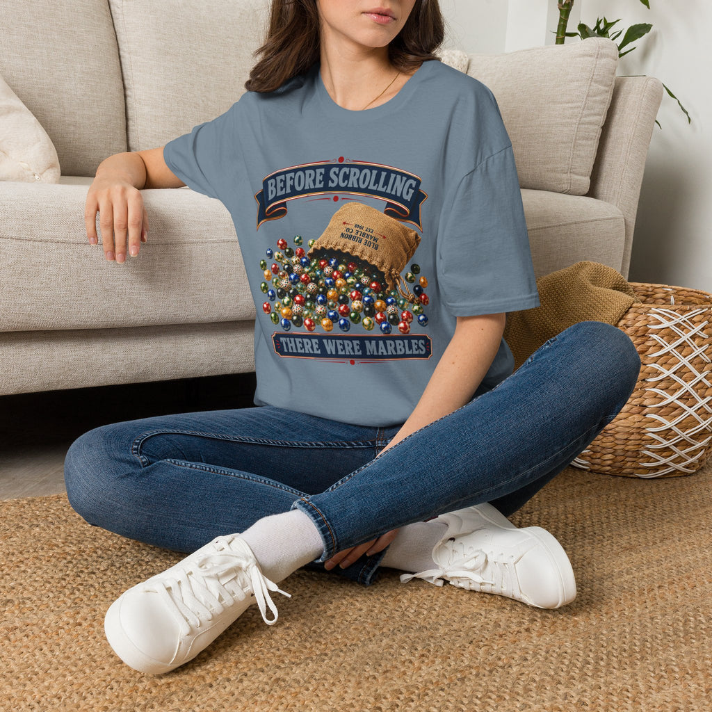 Before Scrolling There Were Marbles -T-Shirt
