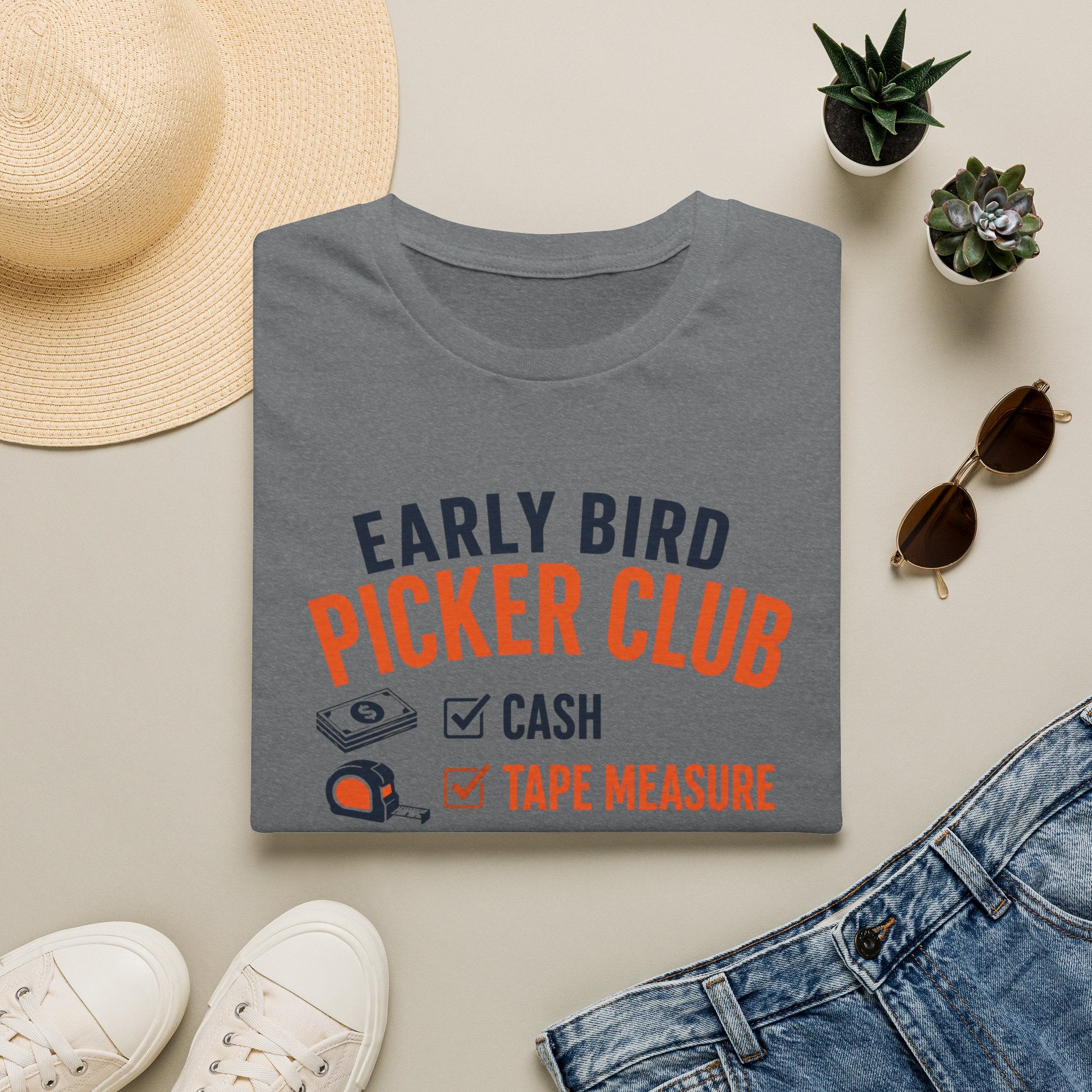 Early Bird Picker Club Checklist-T-Shirt