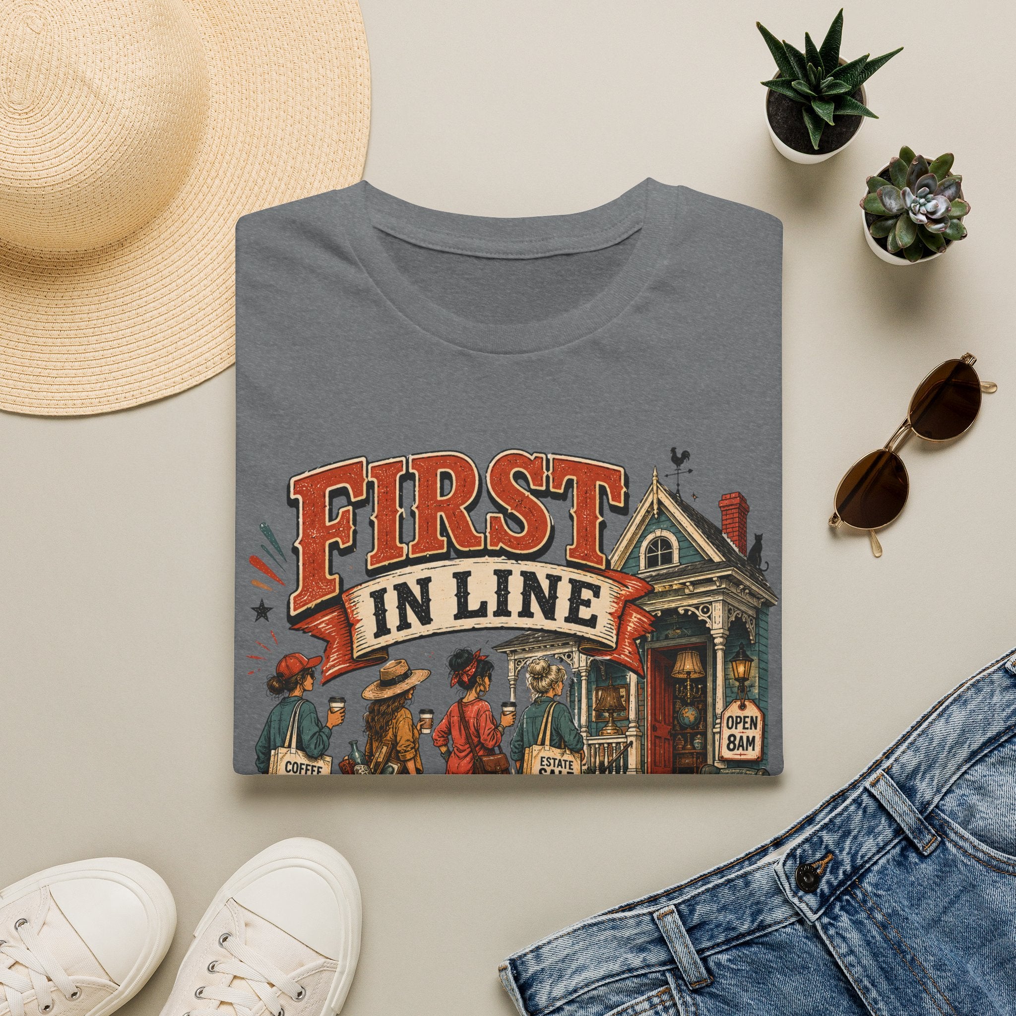 First In Line-Ladies-T-Shirt