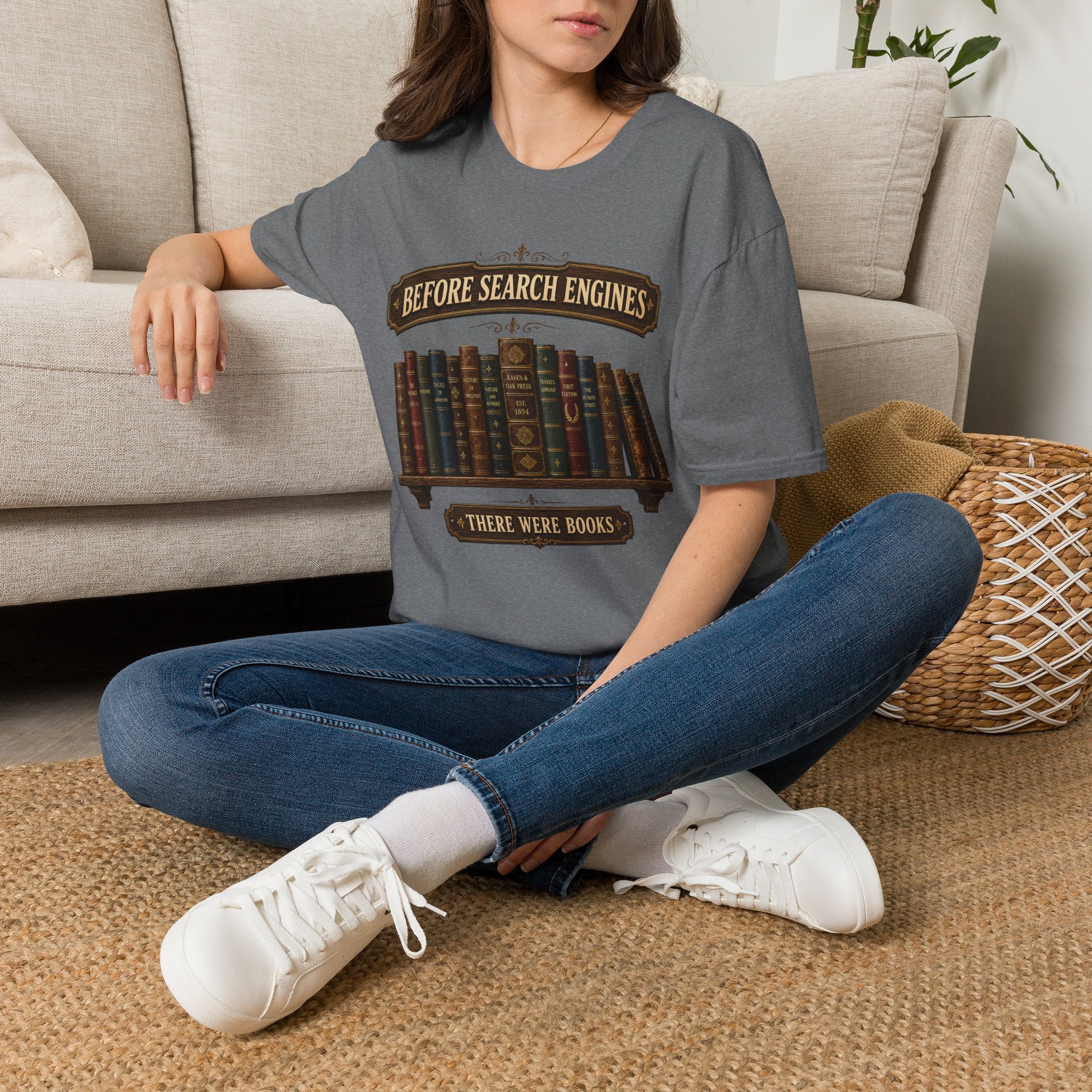 Before Search Engines There Were Books-T-Shirt