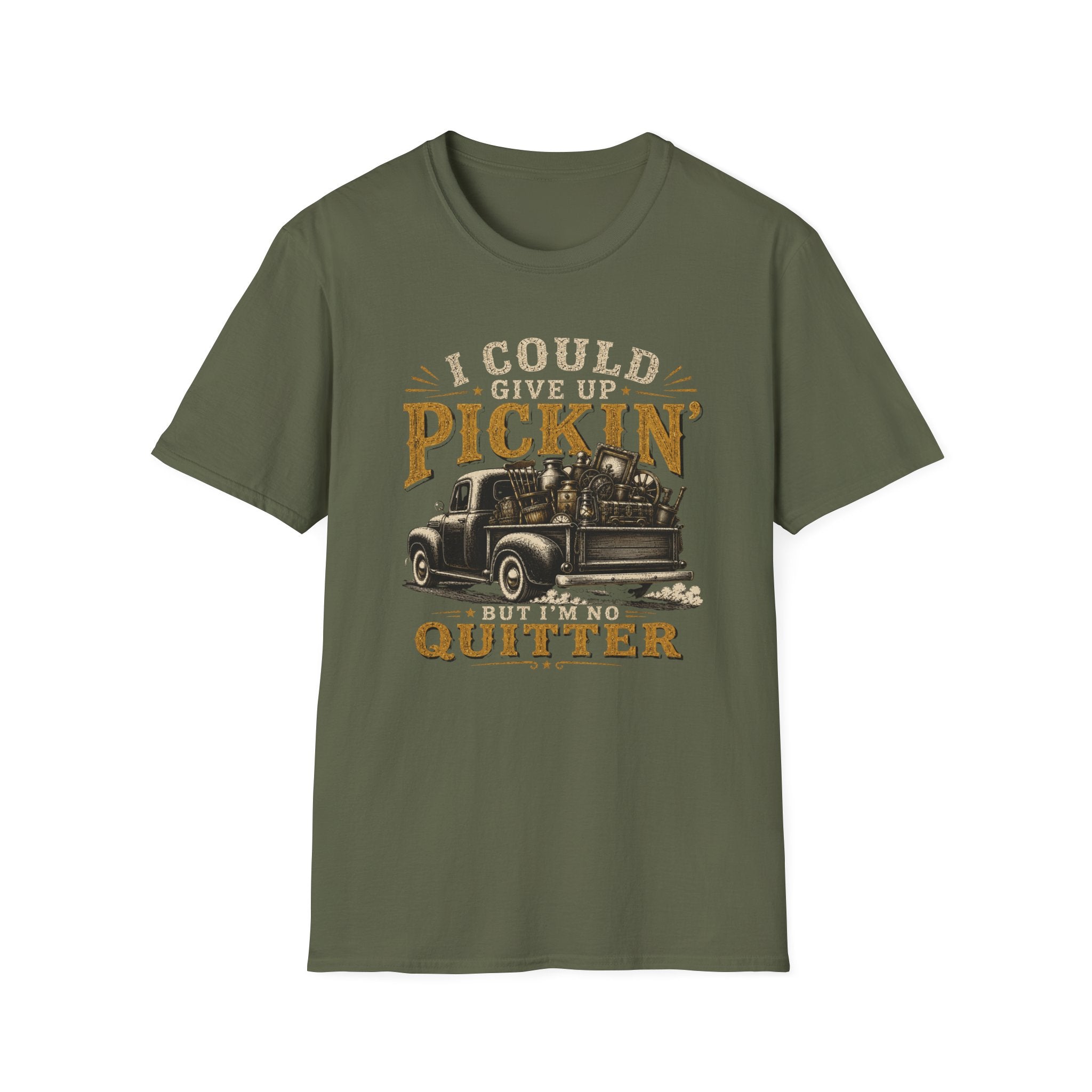 I Could Give Up Pickin' But I'm No Quitter-T-Shirt