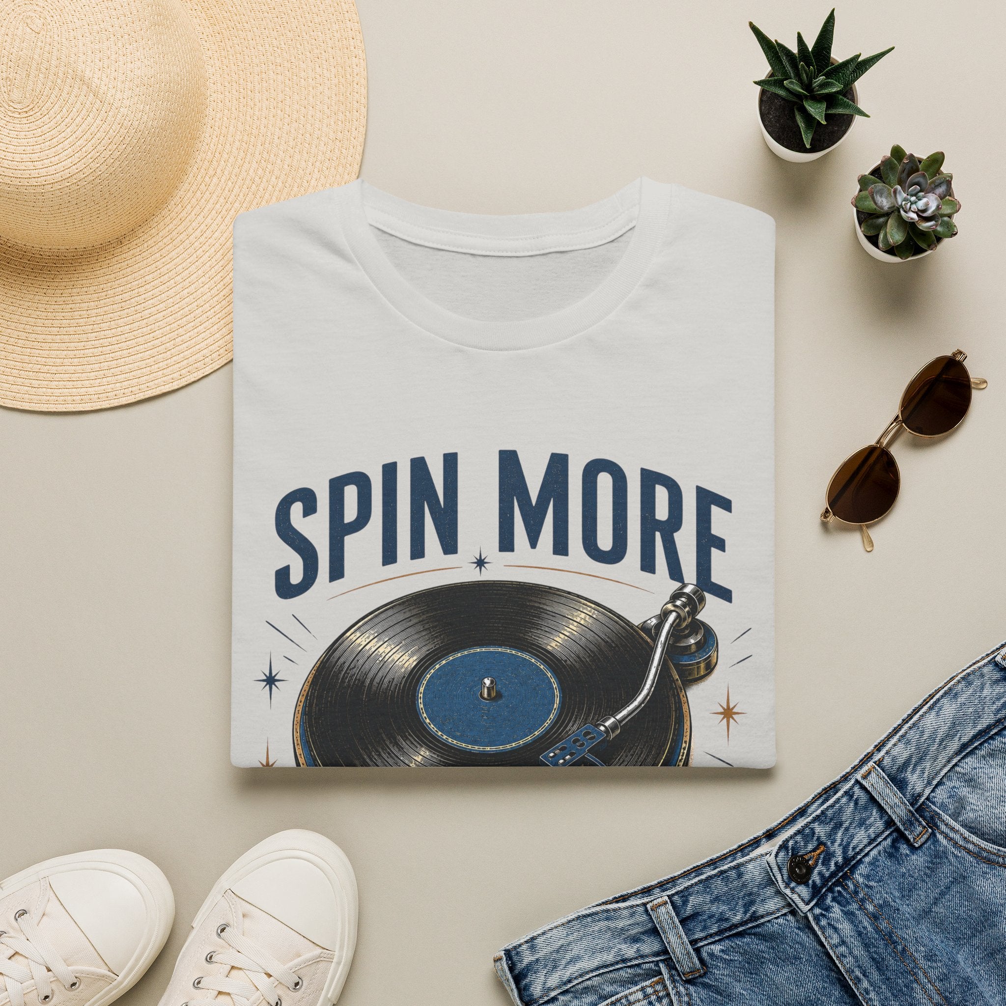 Spin More Scroll Less-T-Shirt