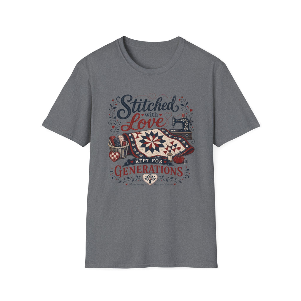 Stitched With Love Kept For Generations-T-Shirt