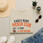 Early Bird Picker Club Checklist-T-Shirt