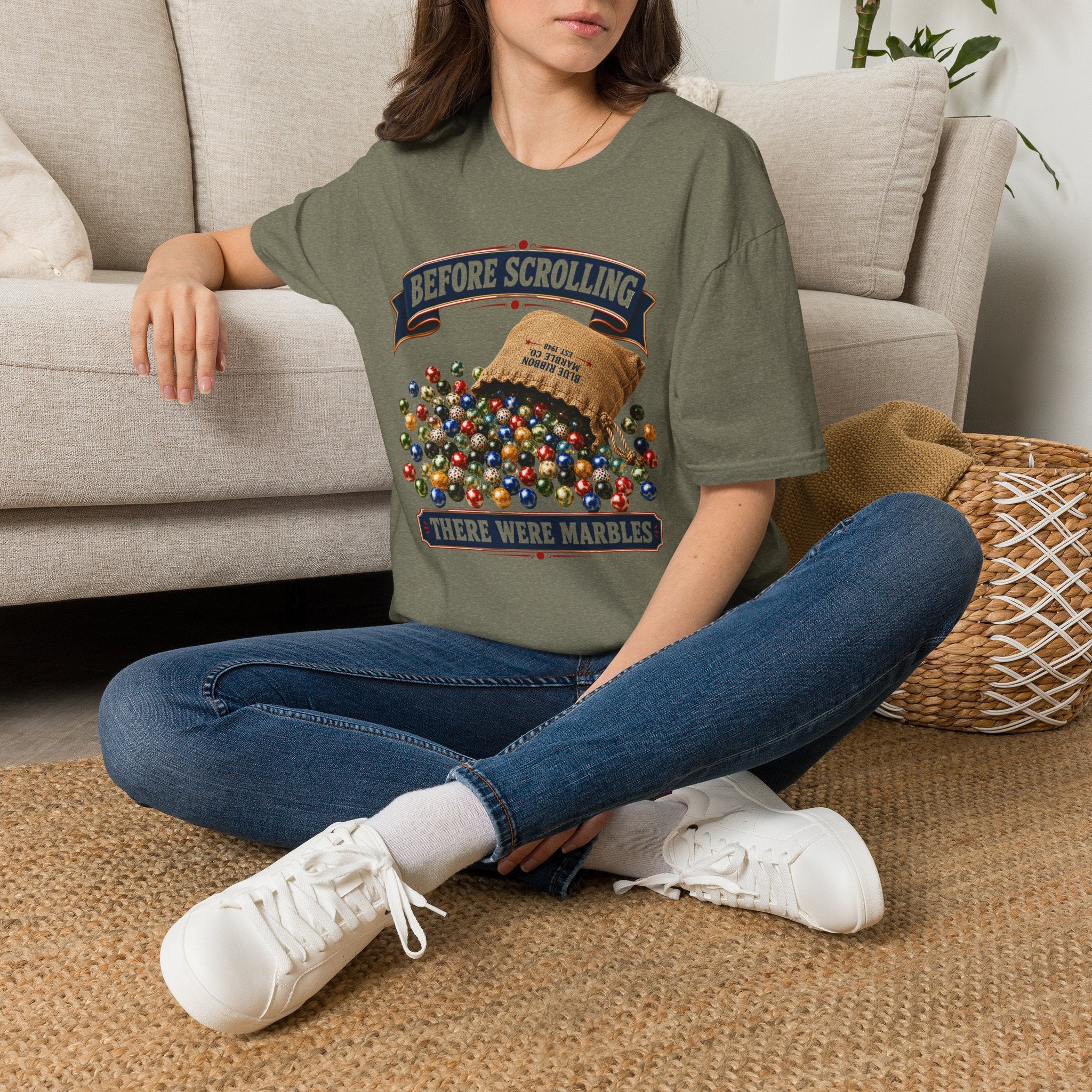 Before Scrolling There Were Marbles -T-Shirt