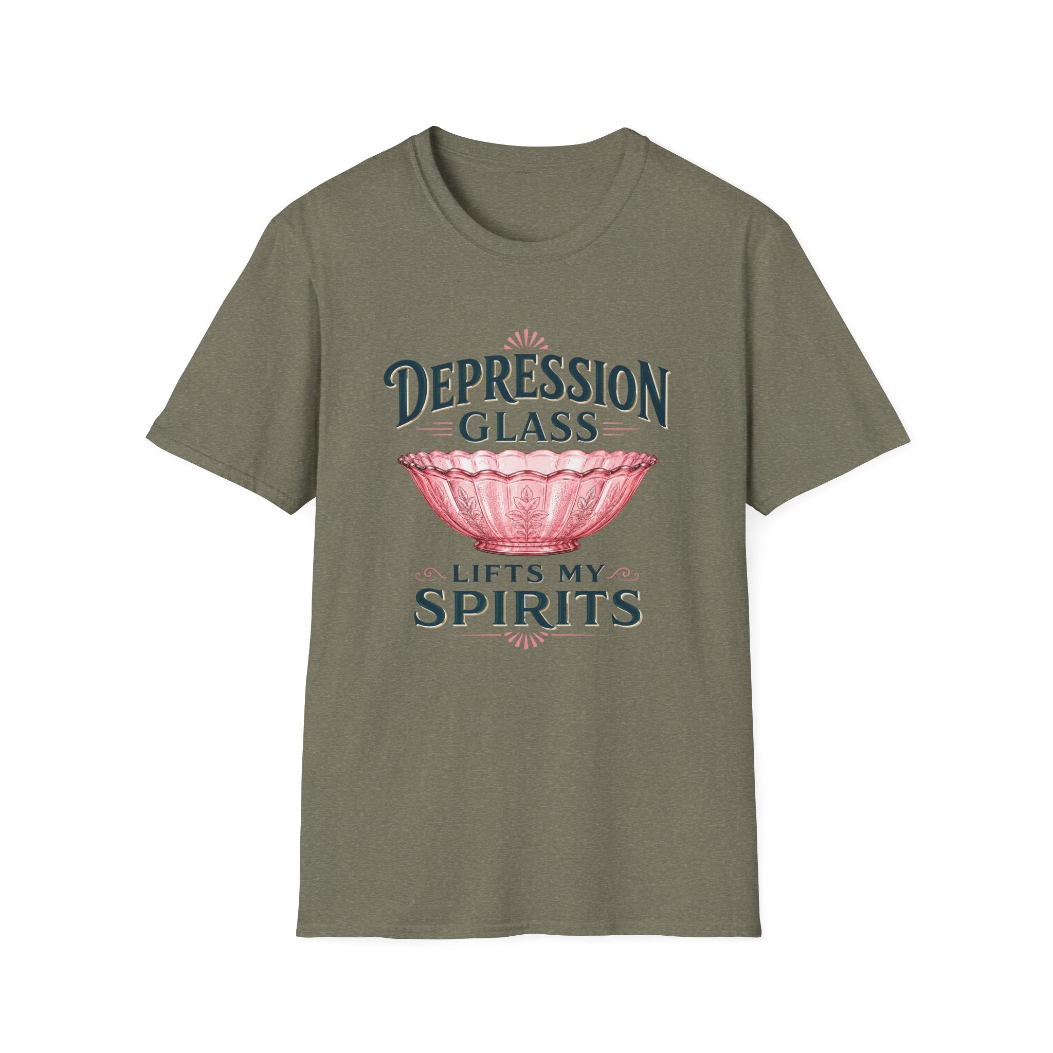 Depression Glass Lifts My Spirits-T-Shirt