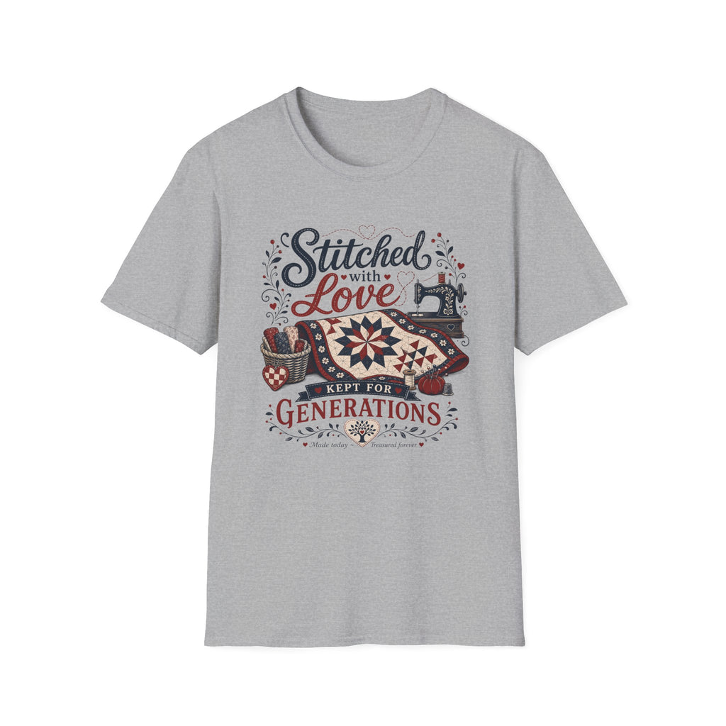 Stitched With Love Kept For Generations-T-Shirt