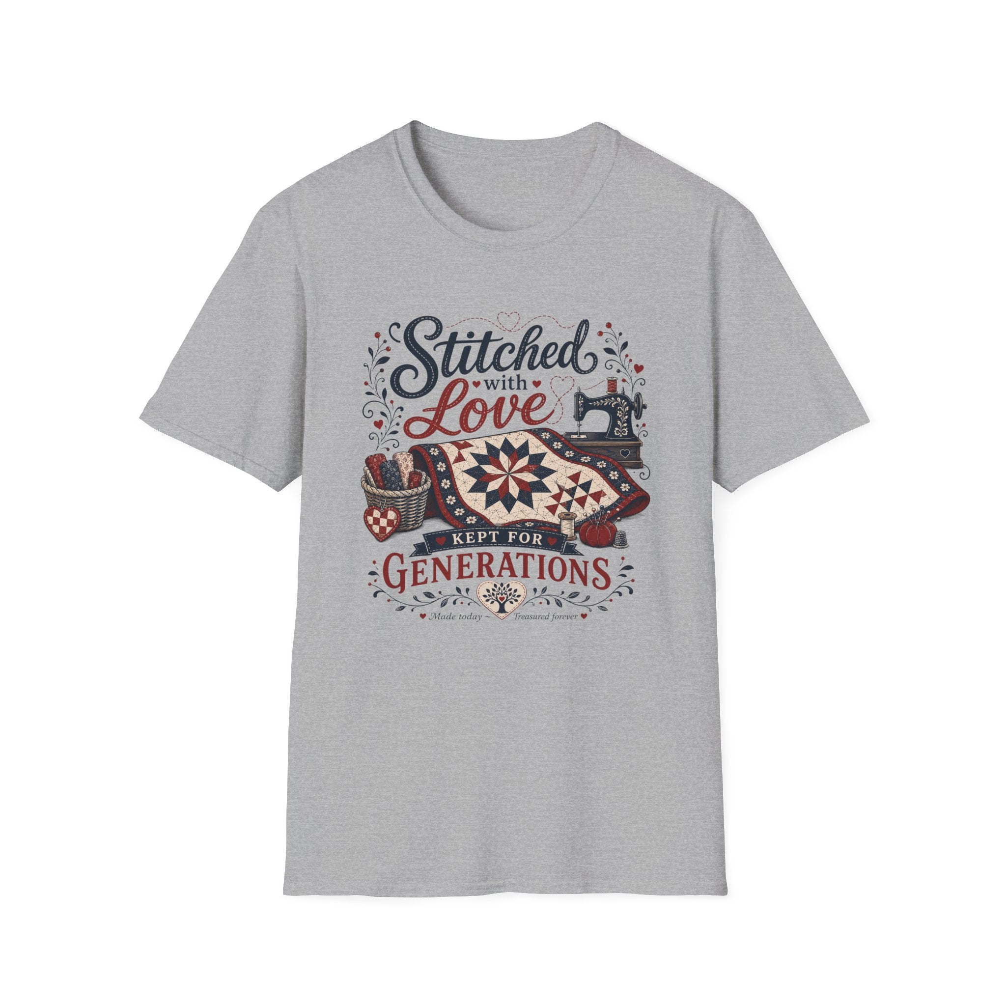 Stitched With Love Kept For Generations-T-Shirt