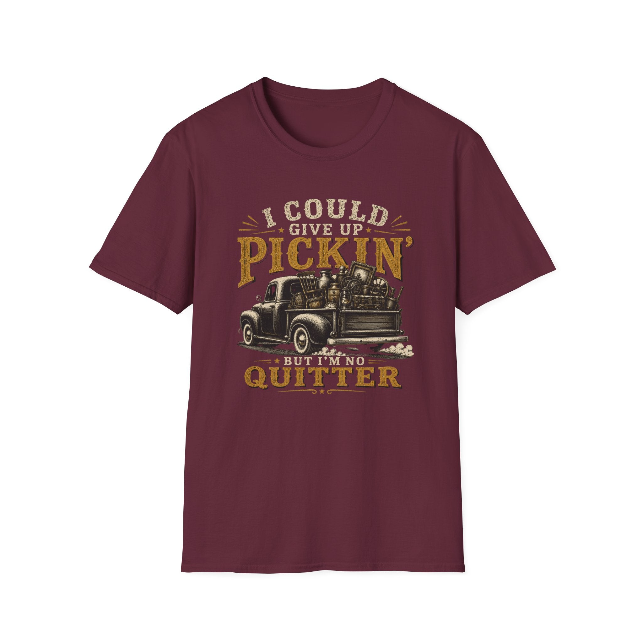 I Could Give Up Pickin' But I'm No Quitter-T-Shirt